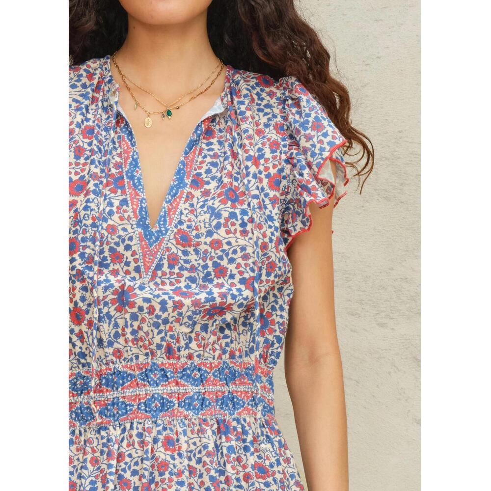 NEW M.A.B.E. della maxi dress in blue / pink - Picture 2 of 4